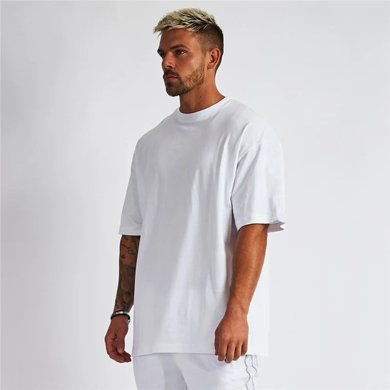 Custom Casual Fashion Knitted Roundneck Hip Hop Tshirt Y2k 3D Print Washed Oversized Boxy Cropped T Shirt Men