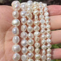 4-11mm High Quality Irregular Shape Natural White Freshwater Pearl Beads Jewelry Making DIY