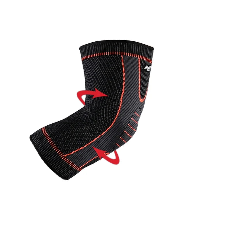 JINGBA Compression Knee Sleeve Brace Non-Slip Knee Support for Men Women Fitness Safety for Basketball Football Relieves Knee