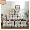 Custom logo Wholesale Fluffy Luxury Warm Soft Other Sherpa Flannels Fleece Bed Blankets Throws for Winter Double Bed Sofa