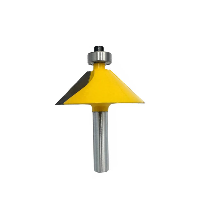 1pc 1/4 Inch Shank 45 Degree Chamfer Bevel Edging Router Bit Milling Cutter for Wood Tungsten Carbide Woodworking Bits MC01081