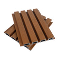 Cheap Price Co Extrusion Grille Wall Facade Panel Eco-Friendly WPC Wall Panel for Exterior Wall School Hospital Use Modern