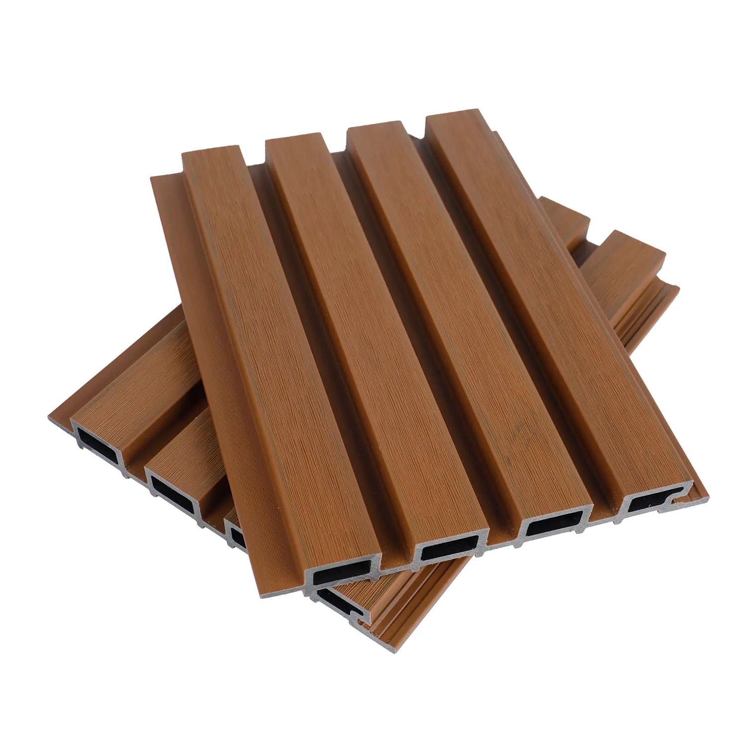 Cheap Price Co Extrusion Grille Wall Facade Panel Eco-Friendly WPC Wall Panel for Exterior Wall School Hospital Use Modern