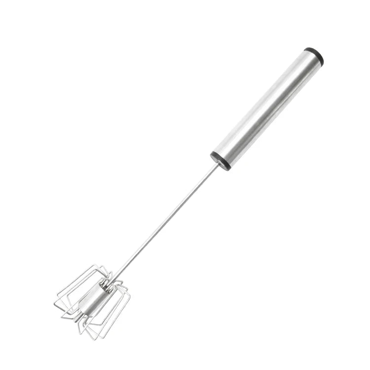 Kitchen Accessories Stainless Steel Egg Whisk Semi-Automatic Manual Egg Beater Durable Baking Tool Dishwasher Safe