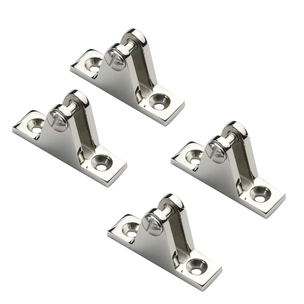 4PCS Stainless Steel 316 Heavy Mirror Polish Deck Hinges Marine Bimini Side Mount Yacht Accessories Hardware for Boat & Yacht