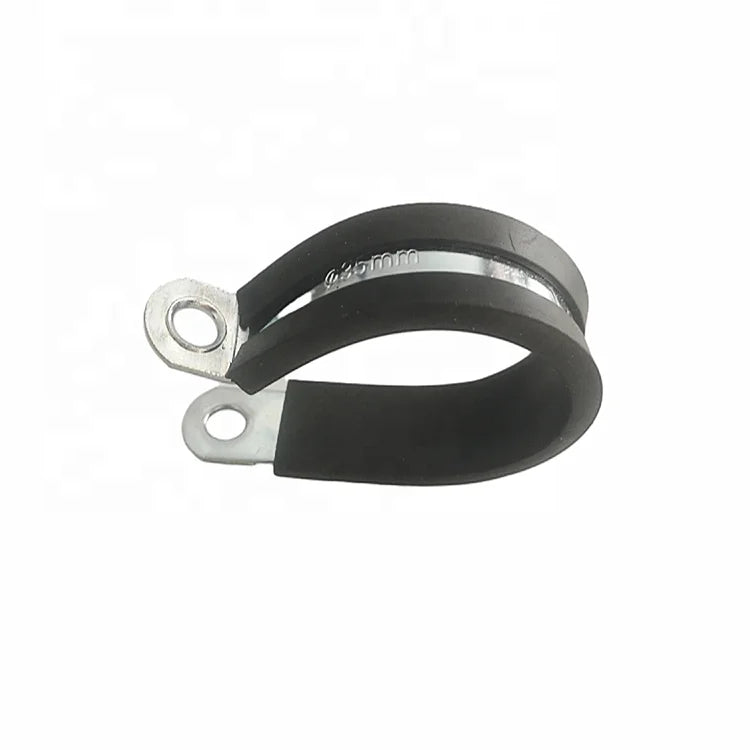 Factory Customizable  with Rubber Cushioned Stainless Steel P Type Insulated Hose Clamp