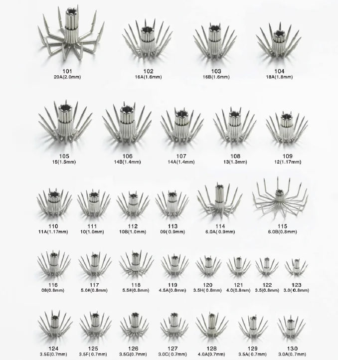 Jeely All Sizes Stainless Steel Squid Jig Fishing Hook Octopus Hooks