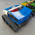Sale New Design Home Use Powerful 9HP Crawler RC Mini Gasoline Remote Control Slope Lawn Mower With Snow Plow for UK Farmer