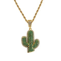 CN170  Brass CZ  Pendants Women Necklace Men's Hip Hop Necklace Party Jewelry Gift