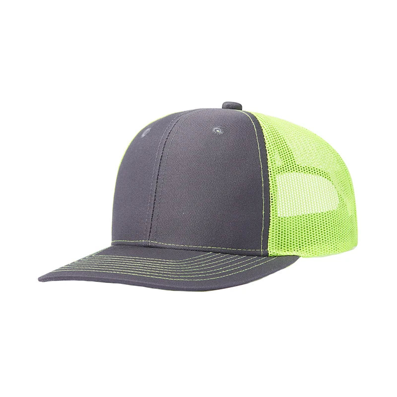 Traveling Fashion Sunshade Baseball Cap Custom logo Wide Brim Sports Hat Summer Outdoor Mesh Trucker Hat