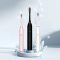 Toothbrushes Electric Rechargeable IPX7 Teeth Cleaning Sonic Electric Toothbrush With 4 Soft Bristles Couple Electric Toothbrush