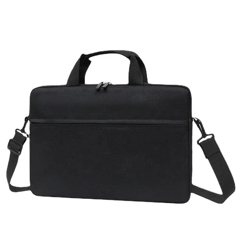15.6 Inch Soft Nylon Water Resistant Messenger Bag Business Briefcase Laptop Sleeve Bags Case with Shoulder and Luggage Strap