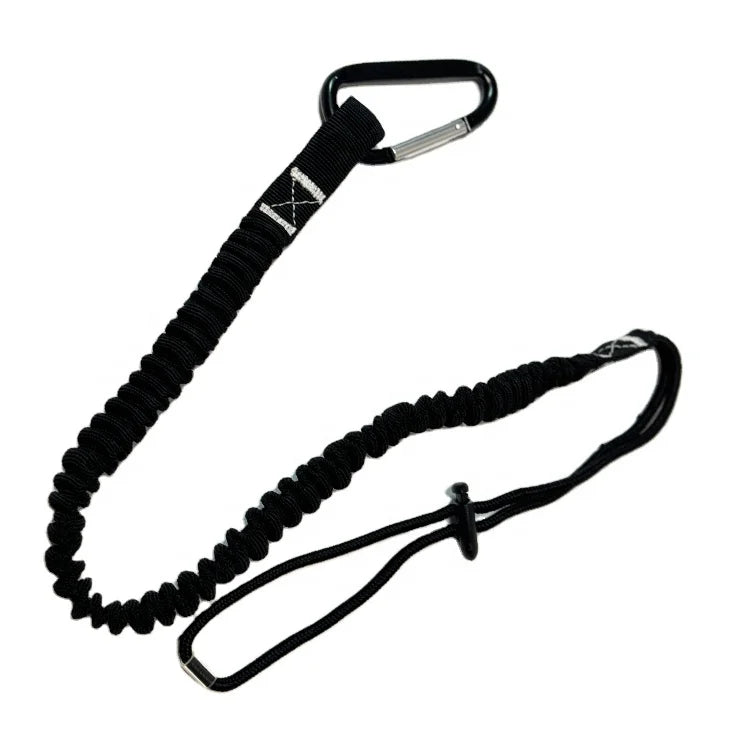 Tool Lanyard with Spring Locking Aluminum Carabiner Adjustable Loop End Tool Safety for Scaffolding & Working at Height