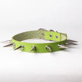 AA01314 Pu Leather Punk Rock Gothic O-ring Spike Rivets Choker Collar Necklace Adjustable