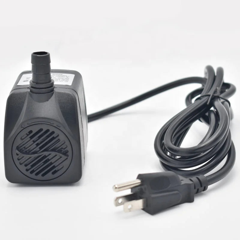 American Three-plug High Flow Water Pumps for Fish Tank/Aquarium Water Changing Pump 8W for Home Garden Fountain