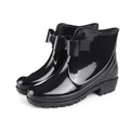 Women's New Cute Bow Rain Boots Solid Colour Fashion Trend Ladies Short Boots Convenient Anti-slip Quick Dry Women's Shoes
