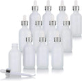 Wholesale  Round Essential Oils Aromatherapy Empty Cosmetic 30ml Frosted clear Glass Dropper Bottle