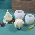Ins Korean Non-Sticky Eco-Friendly White Silicone Mold for Making Candle Bottle-shaped Soap and Fan Shape Candles
