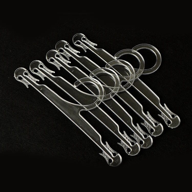 Wholesale Clear Plastic Waterproof Bra Hangers 24-32CM for Lingerie and Bra Accessories