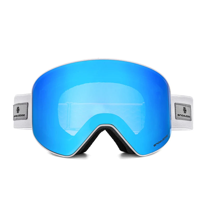 HUBO 197A Ski and Snowboard Goggles Interchangeable Lens OTG Anti Fog UV Protection Cylindrical Lens for Men Women Youth
