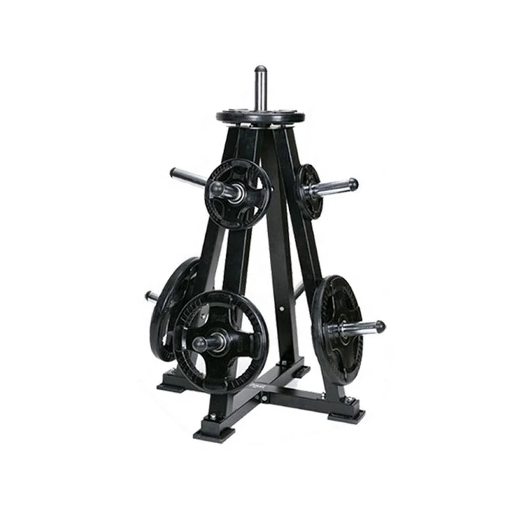 Gym Professional Commercial Bumper Plate Weight Plates Storage Rack Stand Tree