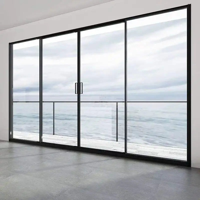 Hot Sales Modern Design Double Glass Interior Aluminum Sliding Door Water-Proof Frameless with Lift Sliding Doors