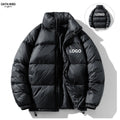 Wholesale Custom Logo DTF Printing Winter Cotton Padded Bomber Jacket Mens Work Wear Puffer Jacket Quilted Jacket for Men Unisex