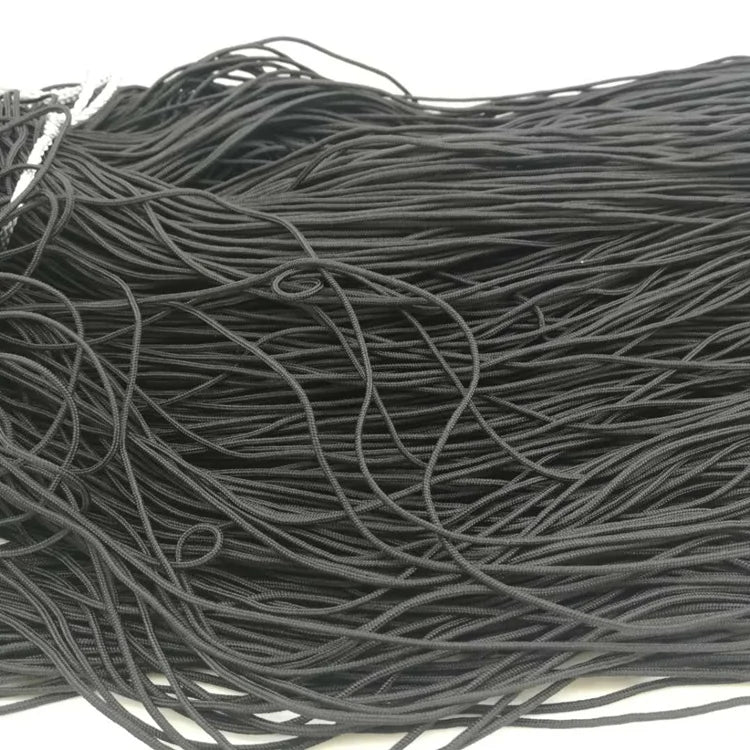 Wholesale 1.5mm Black Jade Line String Drawstring Cord for Jewellery Making Accessory