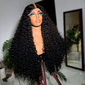 Raw Indian Hair 13X4 Transparent Lace Front Human Hair Wigs Cuticle Aligned Deep Wave Full HD Lace Frontal Wigs for Black Women