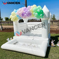 Commercial Inflatable Bouncy Castle Jumping White Wedding Bounce House for Kids and Adults