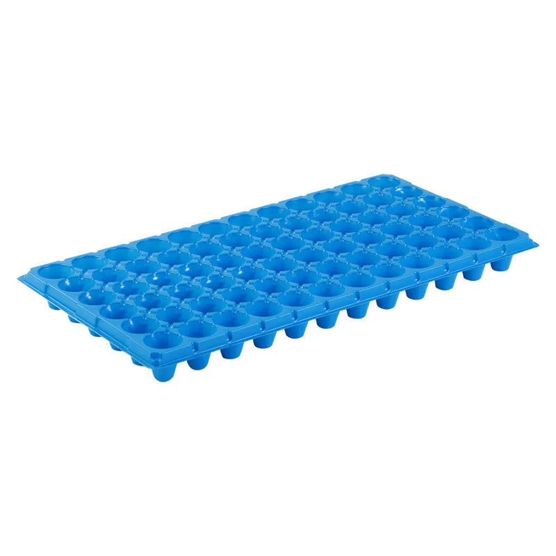 Wholesale Blue Plastic Seedling Trays for Seeds Nursery Seedling Tray for Greenhouse Grow Black Cuboid Seed Starter Tray