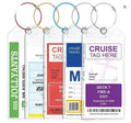 Self Sealing PVC Card Holder Boarding Passes Transparent Soft Film Label Set Cruise Luggage Tag Holder