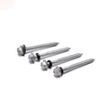 Stainless Steel 410 Hex Head Building Roofing Tek Screws Self Drilling Screws With Bonded EPDM Rubber Washers