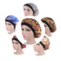 Ladies Custom Logo Women Designer Bonnet Satin Silk Hair Bonnet Custom Hats Logo Embroidery