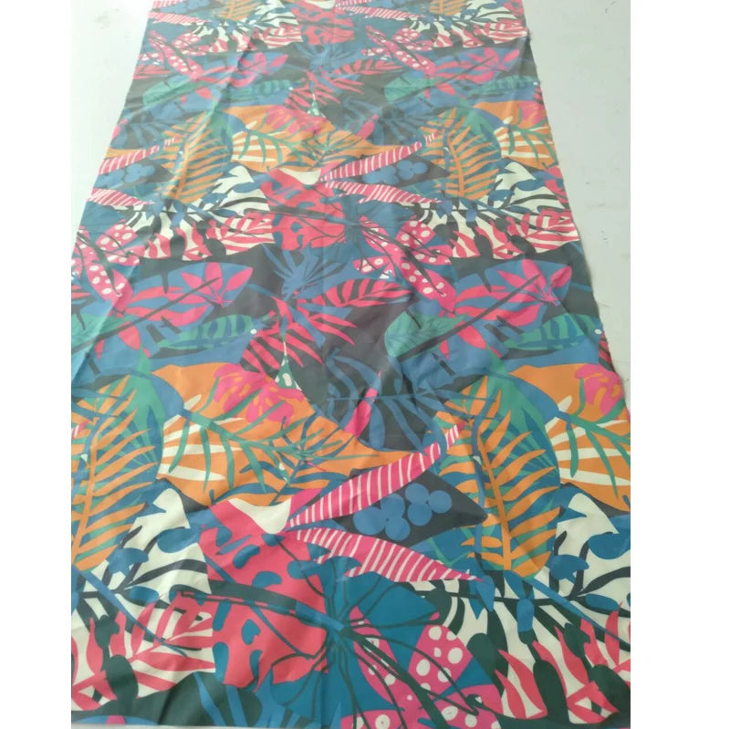 China Factory Customized Design Colorful Pattern Printed Full Color Reflective rainbow Iridescent Polyester Fabric for Clothing