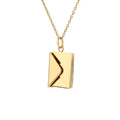 2025 New Designs Customize Stainless Steel Necklace Envelopes Necklaces Envelope Blank Love Necklace