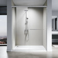 Sliding Shower Door 60" W X 76" H 1/4" Tempered Glass   Easy To Clean