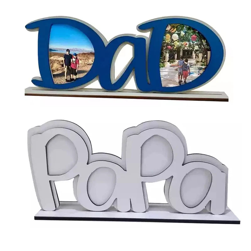 Custom DAD MDF Photo Frame Sublimation Photo Frame Father's Day Gift for Dad