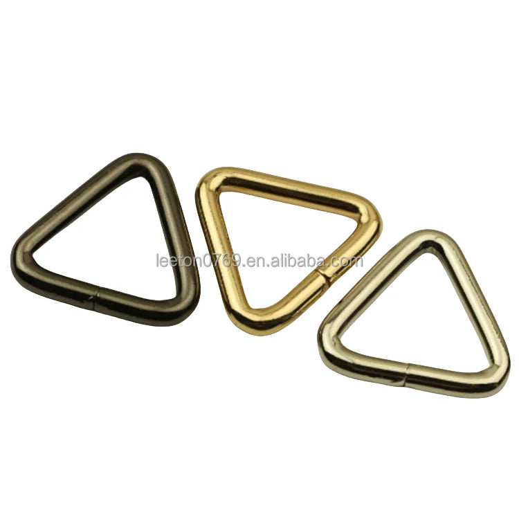 Stock Supply 1.0 Inch 25m 3 Colors 4.8mm Wire Diameter Metal Triangle Bag Buckle