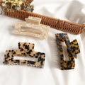 Hot Sale Women Cellulose Acetate Hair Claw Clips Large Custom Rectangle 10.5cm Japan & Korean Style Wholesale