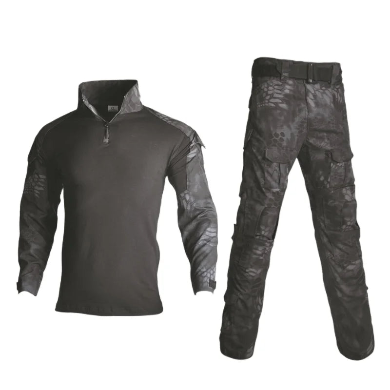 Custom G2 Python Black Frog Cold Climate Hunting Clothes Hunting Clothes Polyester Cotton Men s Hunting Clothes