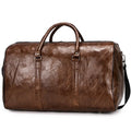 Customized Large-capacity Lightweight Waterproof Casual Tote Fitness Travel Bag with Zipper Closure Pu Material Unisex