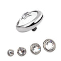 Right Grand ASTM F136 Body Piercing Titanium Clear Custom Color Zircon Micro Dermal Anchor Top Head
