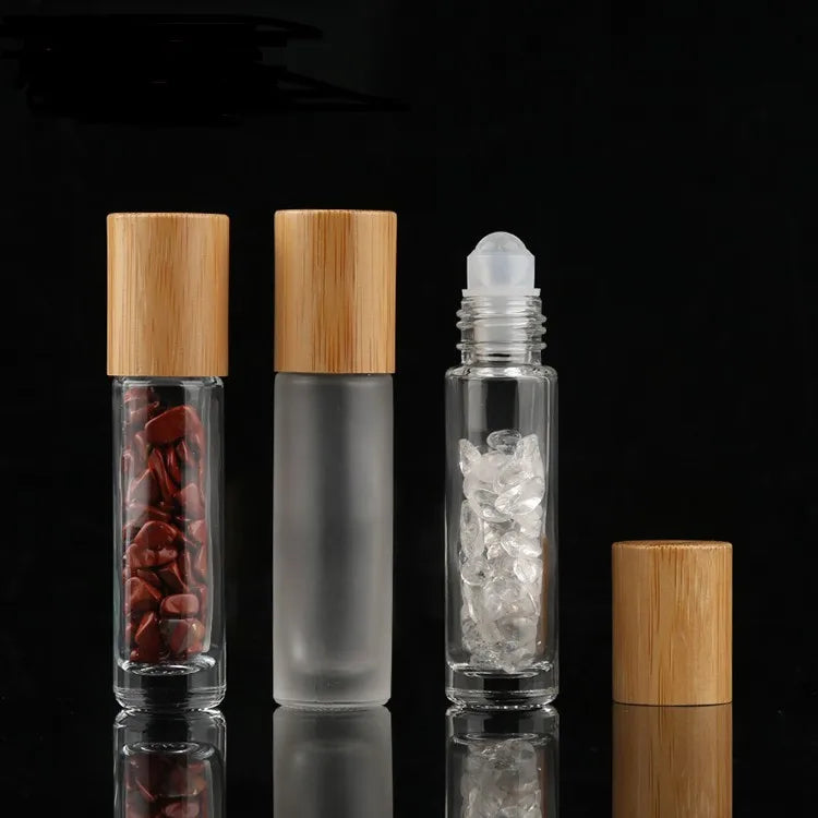 Wholesale Cosmetic  Essential Oil Roll on Perfume Bottle 10ml Empty Clear Glass Roller Perfume Bottles for Sale