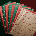 Wholesale Bulk 20-Sheet Custom Christmas Wrapping Tissue Paper Snowflakes Tree Merry Christmas Design for Gifts Clothes Packing
