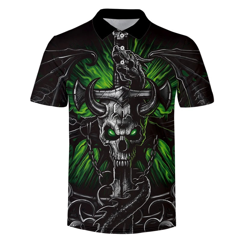 Fitspi 3d Print Polo Shirts Men Summer T Shirts Clothing Male Social Plus Size Casual Shirt Dropship Wholesale
