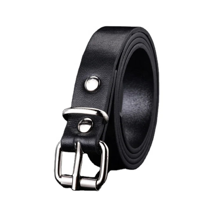 Custom Logo Fashionable Cheap Kids PU Leather Waist Children Belts for Boys Girls