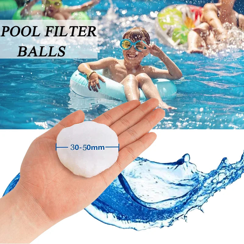 Polyester Water Treatment Filter Balls for Pool Alternative to Sand Filter Media Fiber Balls Pool Filter Balls