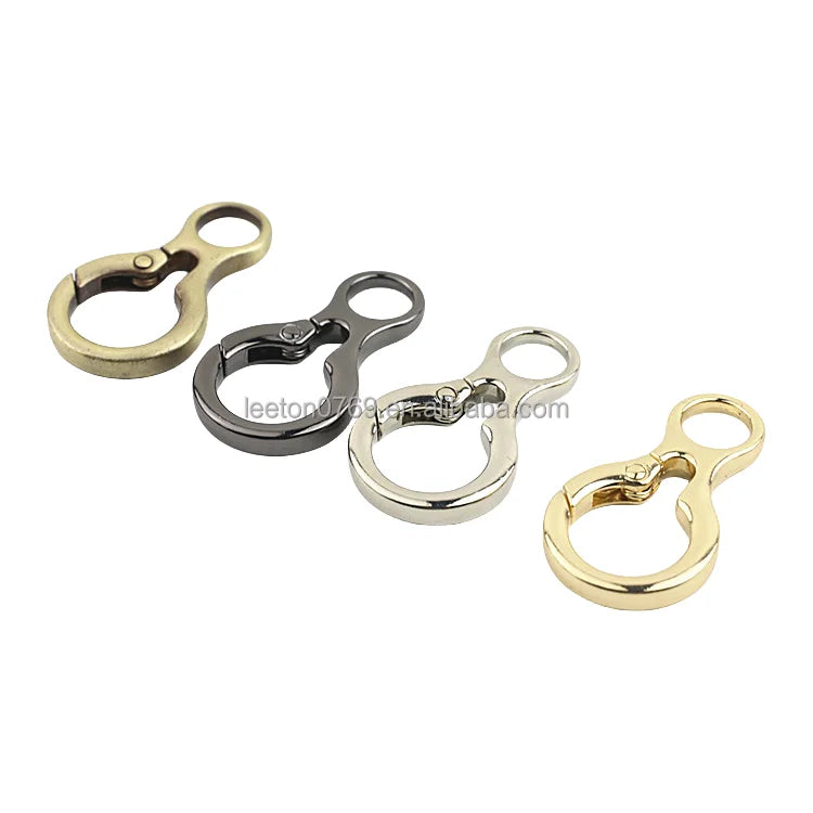 Stock Supply Bag Accessories 8 Shaped Zinc Alloy Carabiner Hook
