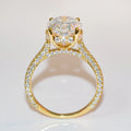 Roomy Fine Jewelry Diamond Ring Custom 9k 10k 14k 18k Solid Purity Gold CVD Hpht 1.5ct Diamond Women Rings